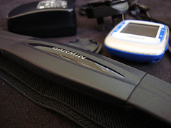 photo of a Garmin chest strap heartrate monitor