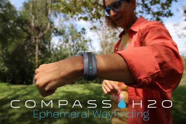 image of a traveler navigating with Compass H2O
